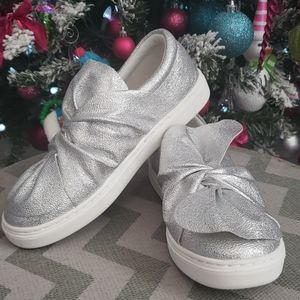 Cat & Jack Girls Metalic Shoes Sz 1